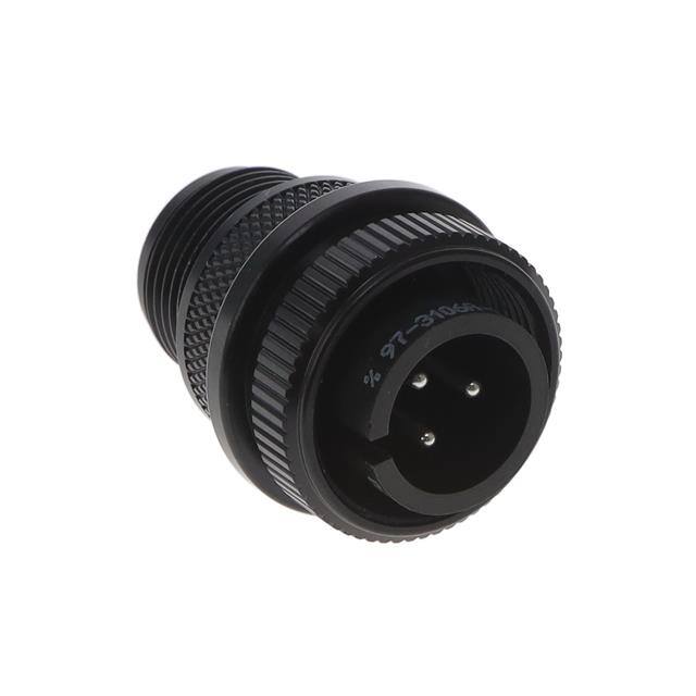 97-3106A14S-7P-946 CONN PLUG MALE 3P SILV SLDR CUP