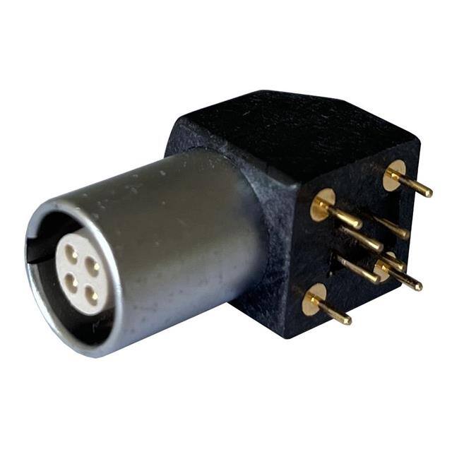 MMI-ES1G04PR CONN RCPT FMALE 4POS GOLD SLDR