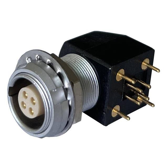 MMI-ES1G04PR-T CONN RCPT FMALE 4POS GOLD SLDR