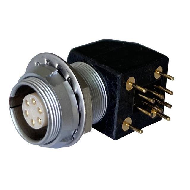 MMI-ES1G06PR-T CONN RCPT FMALE 6POS GOLD SLDR
