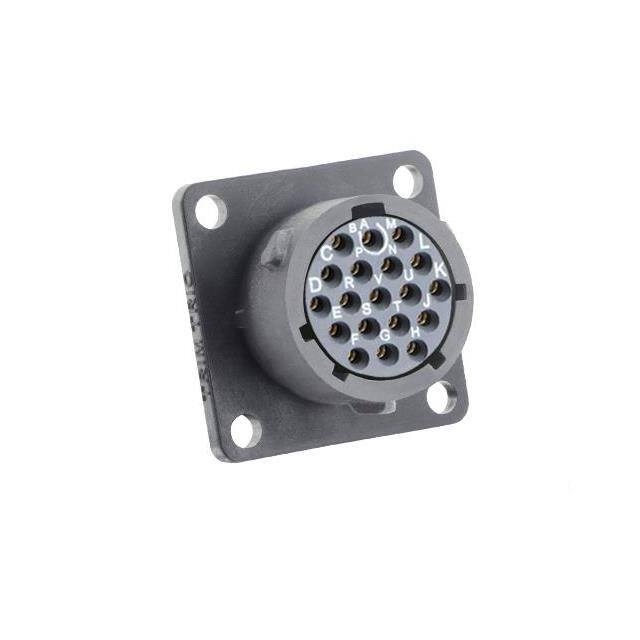 UTSX014D19SY SQUARE FLANGE RECEPTACLE, WITHOU