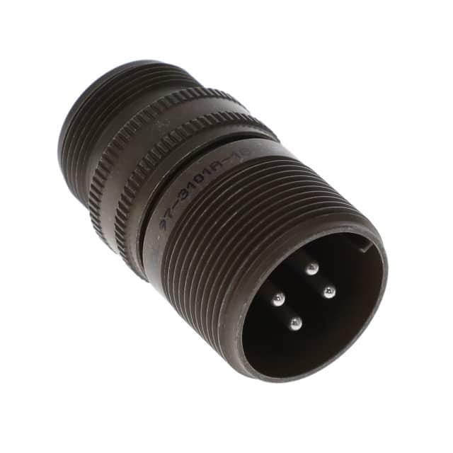 97-3101A18-10P CONN RCPT MALE 4P SILV SLDR CUP