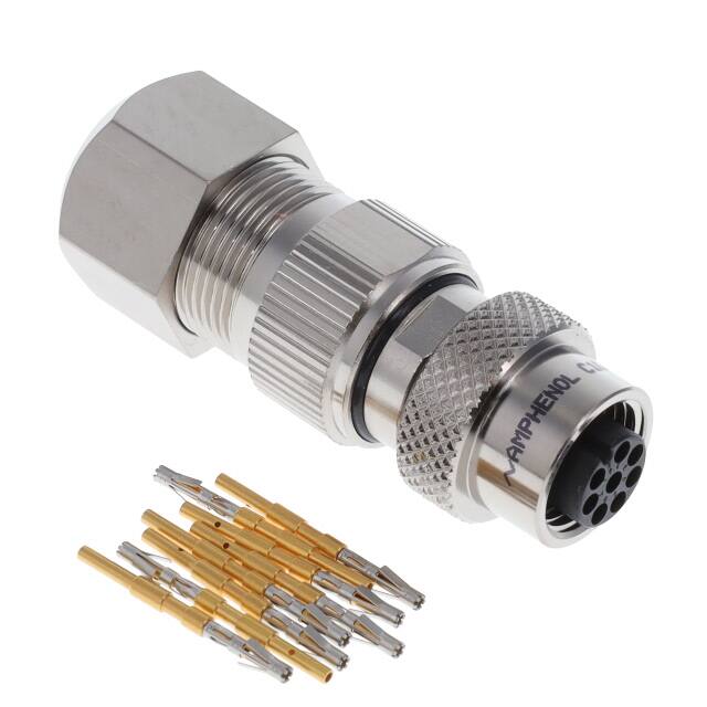 HDM12PF08ASTMC MAXM12, FEMALE STRAIGHT PLUG, 8