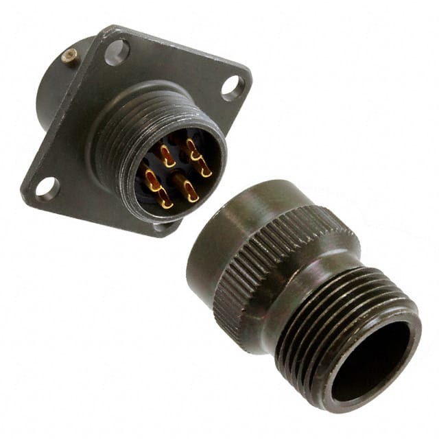 PT00A-10-6S CONN RCPT FMALE 6P GOLD SLDR CUP