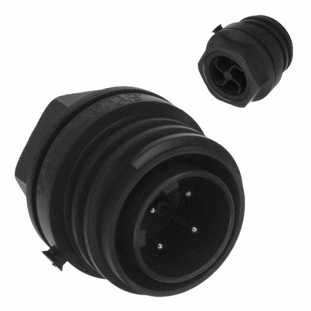 EXP-0931/04/P CONN RCPT MALE 4POS NICKEL SCREW