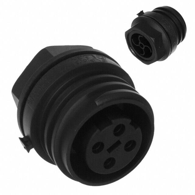 EXP-0931/04/S CONN RCPT FMALE 4P NICKEL SCREW