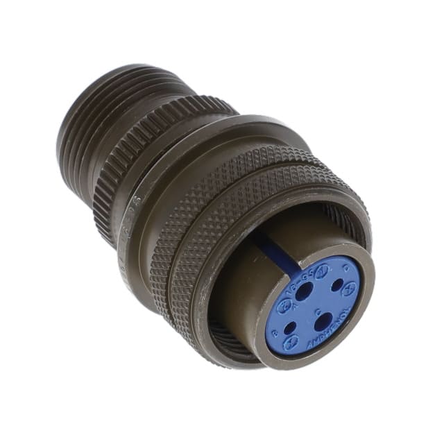 97-3106A16-9S CONN PLUG FMALE 4P SILV SLDR CUP