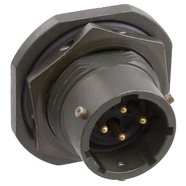 PT07A-12-4P CONN RCPT MALE 4P GOLD SLDR CUP