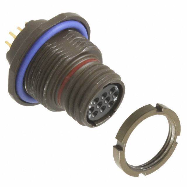 MKJ1C7W7-10DA CONN RCPT FMALE 10POS GOLD SLDR