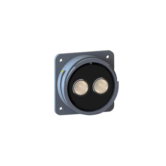 PXP9012/02/S RCPT FLANGE MNT 2POS W/SKT 4/0