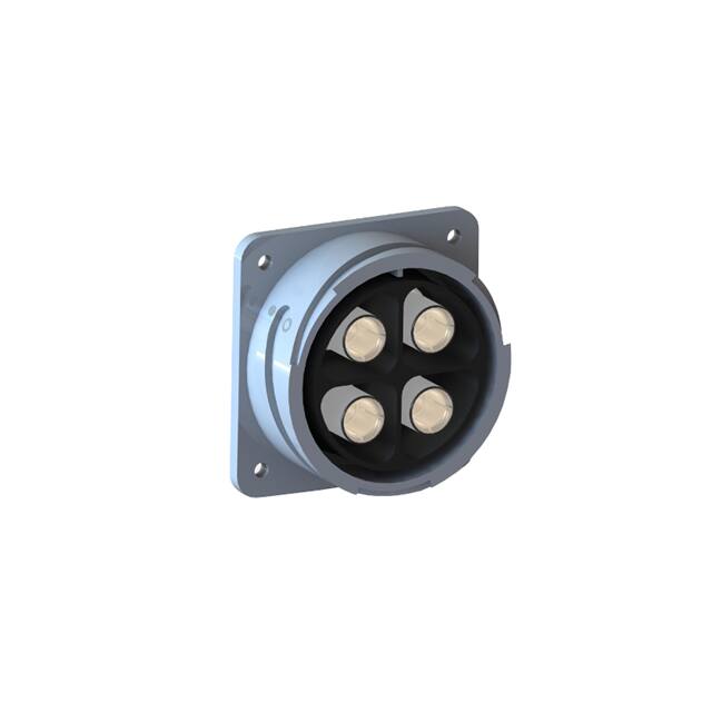 PXP9012/04/S RCPT FLANGE MNT 4POS W/SKT 1/0