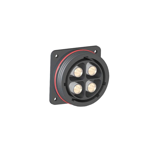 PXP9052/04/S RCPT FLANGE MNT 4POS W/SKT 1/0