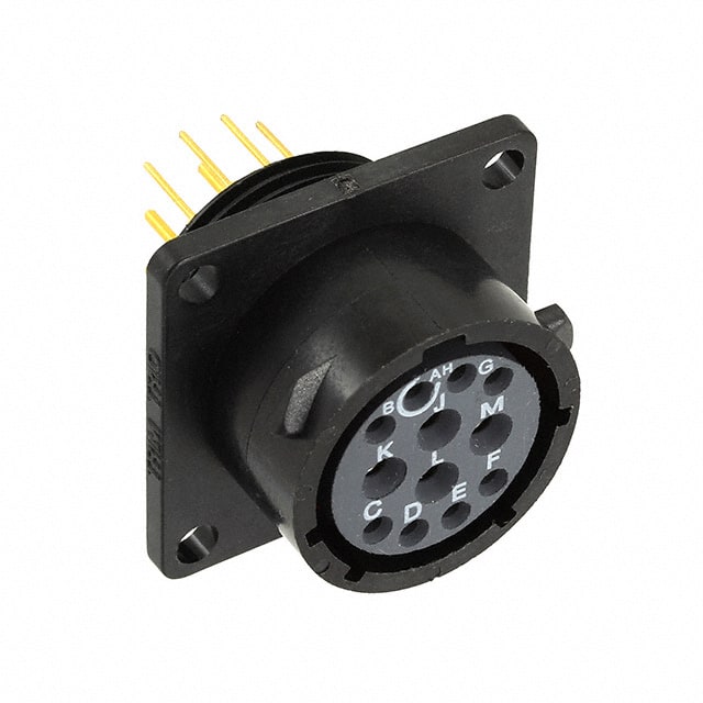 UTS014D12S CONN RCPT FMALE 12POS GOLD SLDR