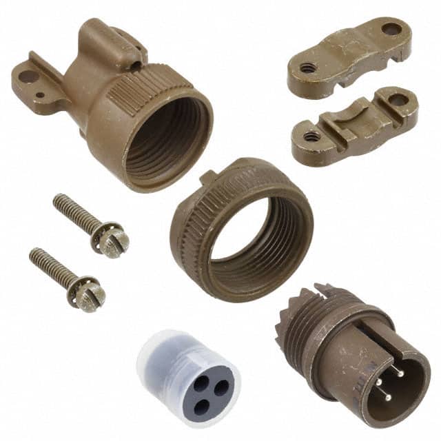 MS3106E14S-7P CONN PLUG MALE 3P SOLDER CUP