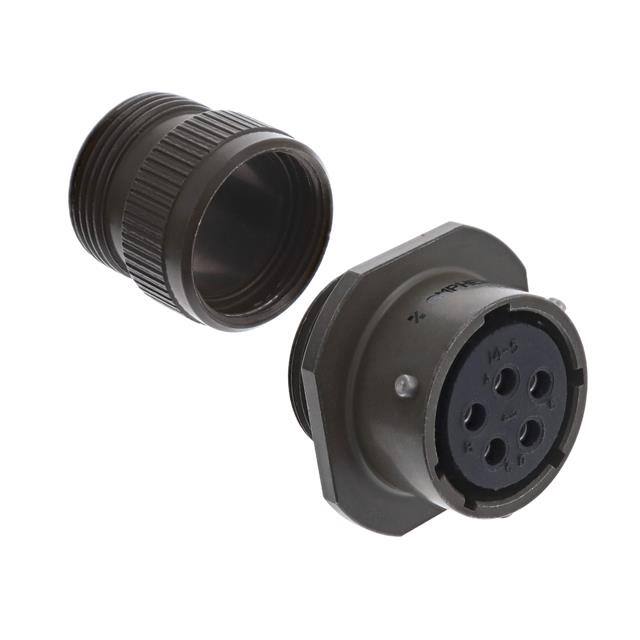 PT01A-14-5S CONN RCPT FMALE 5P GOLD SLDR CUP