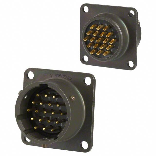 MS3112E14-19P CONN RCPT MALE 19P GOLD SLDR CUP