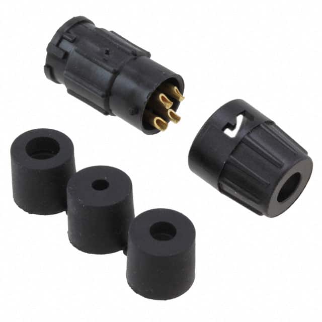 8282-4SG-3DC CONN RCPT FMALE 4P GOLD SLDR CUP