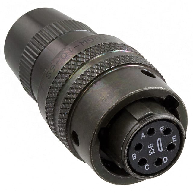 PT06W-10-6S CONN PLUG FMALE 6P GOLD SLDR CUP