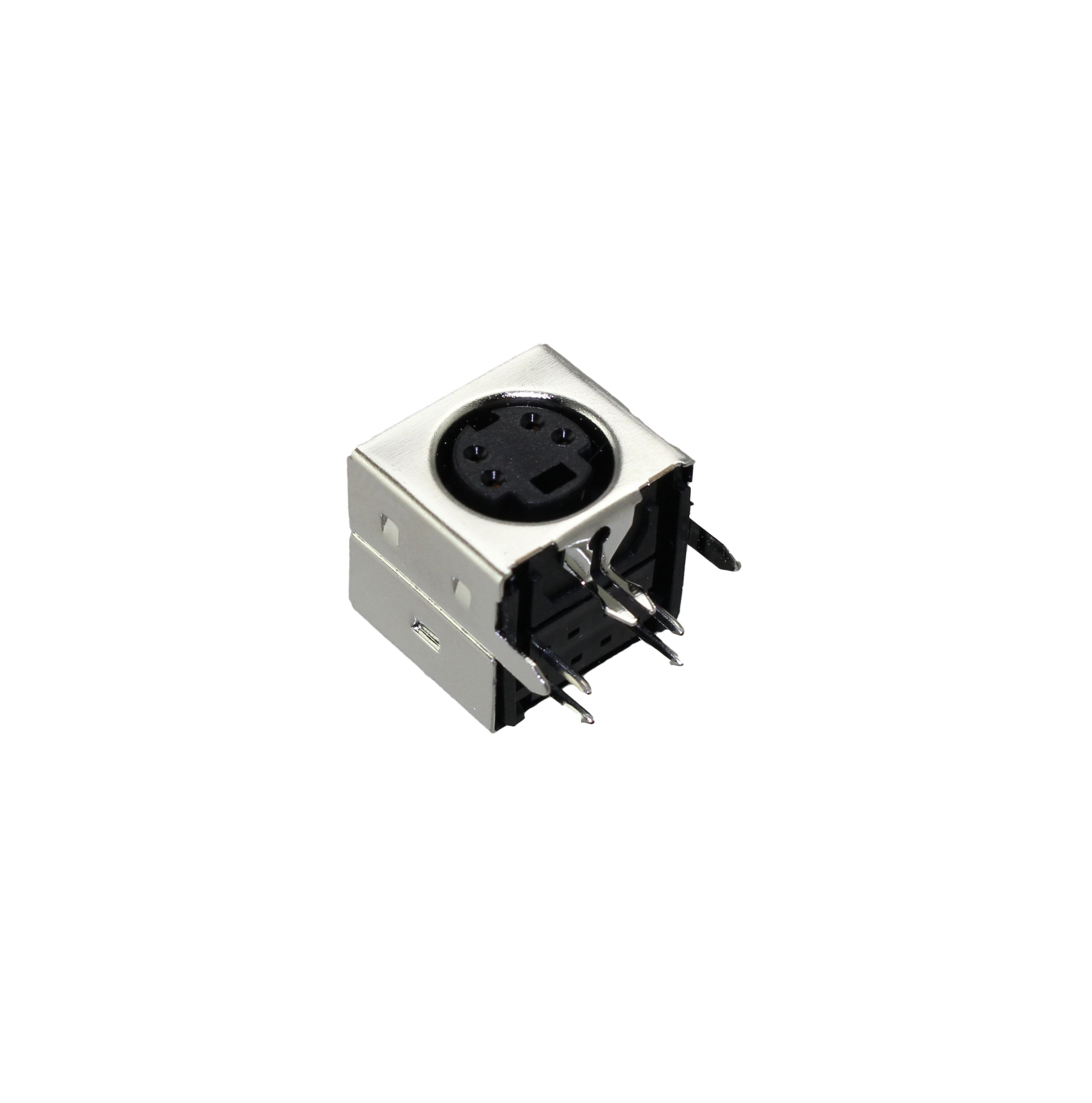 MDJ-004-FS CONN JACK FMALE MINI DIN 4P SLDR