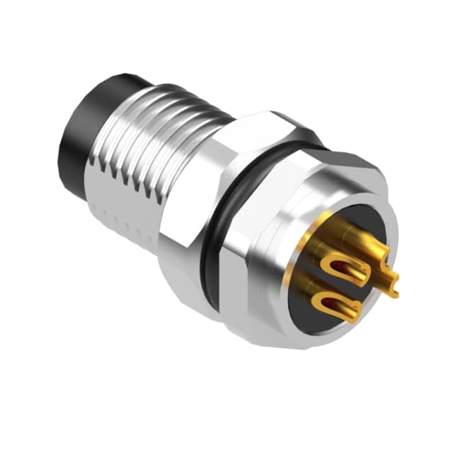 54-00291 M8 A-CODE 4POS PLUG PANEL MOUNT