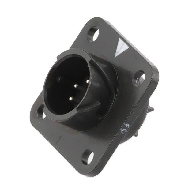 HR34B-12WRB-4P CONN RCPT MALE 4P SILV SLDR CUP