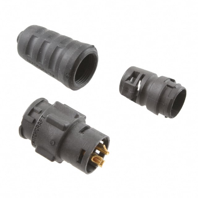 EN3L3F16X CONN RCPT FMALE 3P GOLD SLDR CUP