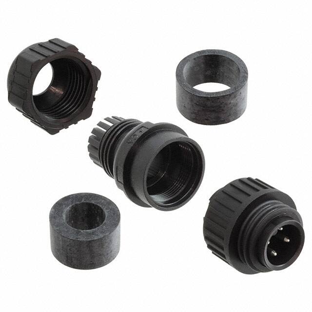934124100 CONN PLUG MALE 4POS SILVER SCREW