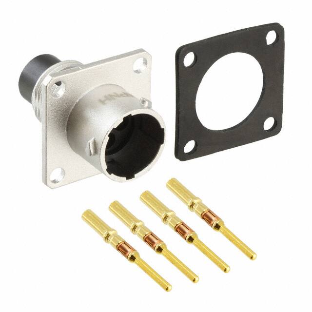 RT00104PNH-K CONN RCPT MALE 4POS GOLD CRIMP