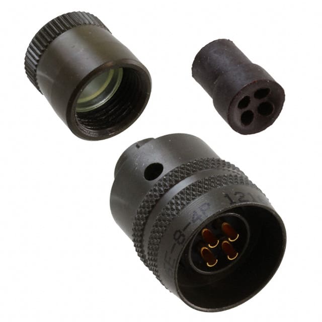 PT06E-8-4P CONN PLUG MALE 4P GOLD SLDR CUP