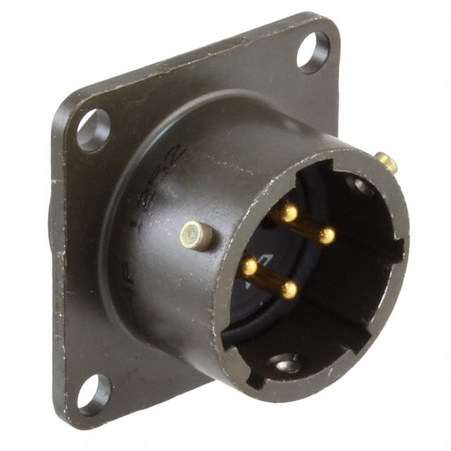 PT02E-12-4P CONN RCPT MALE 4P GOLD SLDR CUP