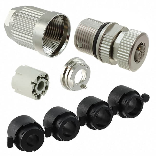 21032962505 M12 L-CODE 4+PE PIN FEMALE SHIEL
