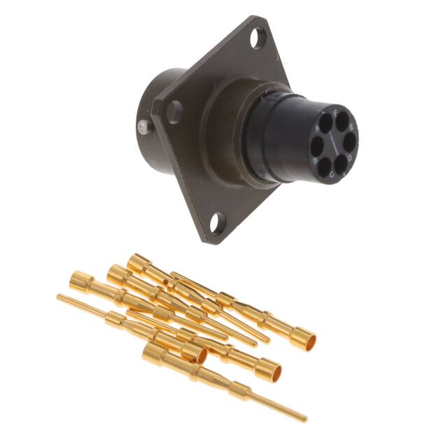 PT02SE-10-6P CONN RCPT MALE 6POS GOLD CRIMP