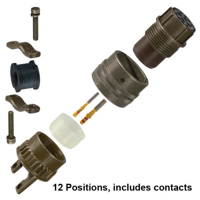 MS3126F-14-12S CONN PLUG FMALE 12POS GOLD CRIMP