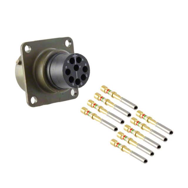 PT02SE-12-8S CONN RCPT FMALE 8POS GOLD CRIMP