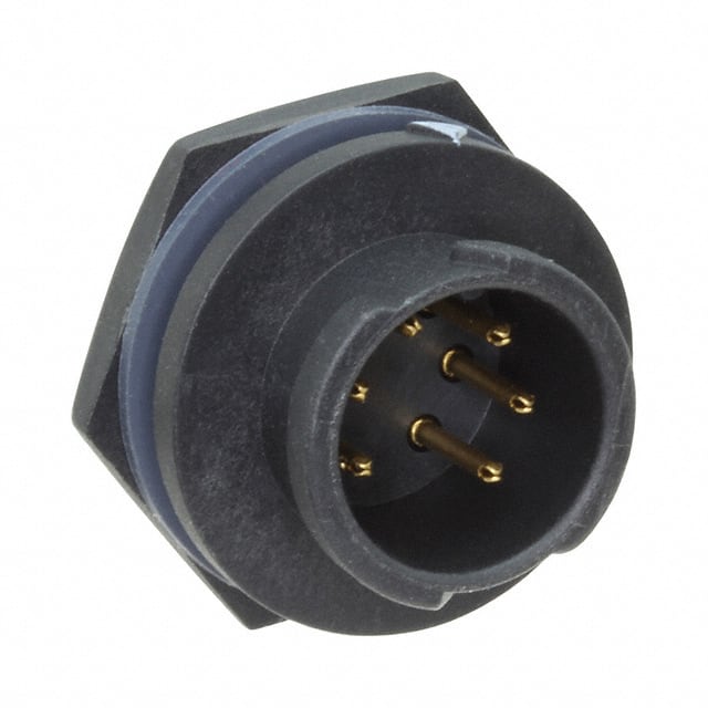 BD-06RMMS-QC8001 CONN RCPT MALE 6P GOLD SLDR CUP