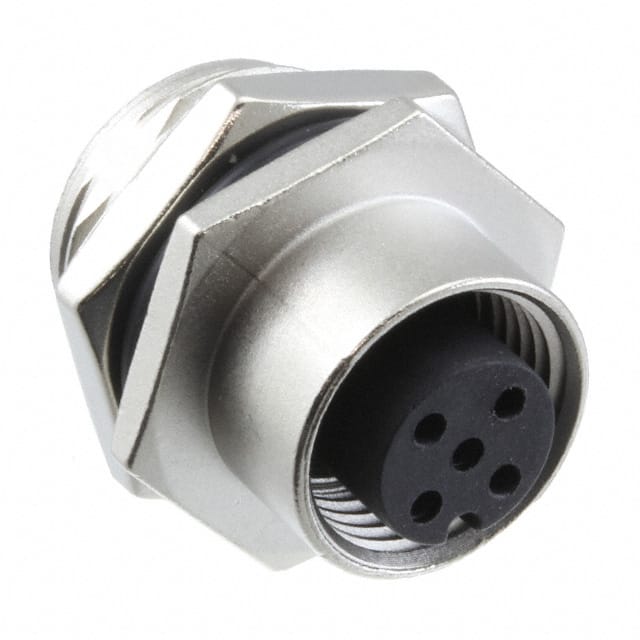 M12A-03PFFS-SH8001 CONN RCPT FMALE 3P GOLD SLDR CUP