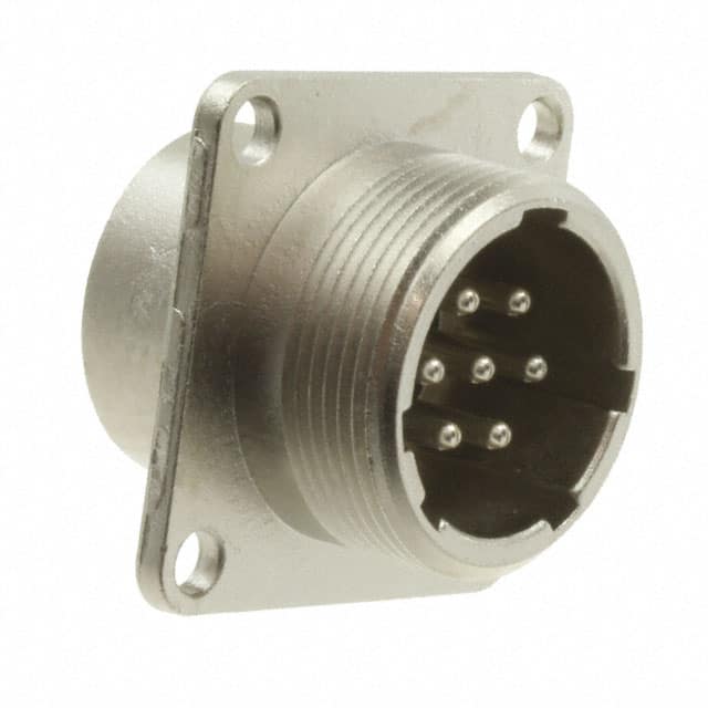 JR16RK-7P CONN RCPT MALE 7P SILV SLDR CUP