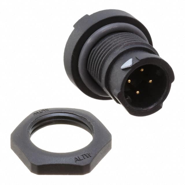 AD-04PMMP-QC8001 CONN RCPT MALE 4POS GOLD SOLDER