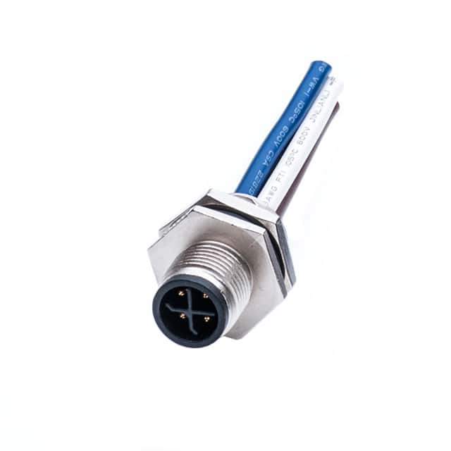 M12S-04PMMS-SH8B15 CONN PLUG MALE 4P WIR LEAD 0.49'