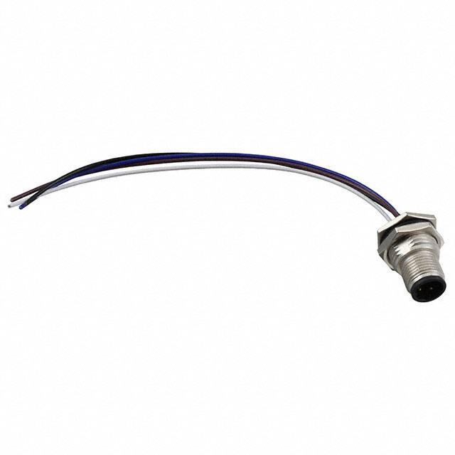 M12D-04PMMC-SF8B15 CONN PLUG MALE 4P WIR LEAD 0.49'