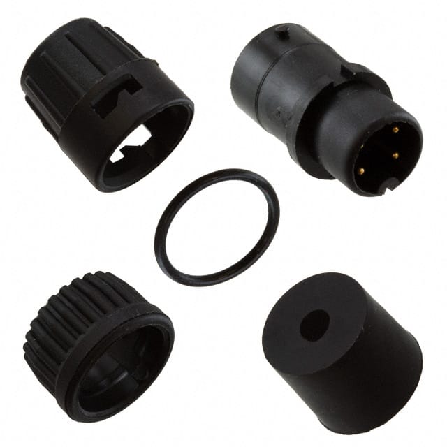 6382-4PG-318 CONN PLUG MALE 4P GOLD SLDR CUP