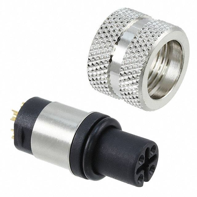 858-004-203RLS4 CONN PLUG FMALE 4P GOLD SLDR CUP