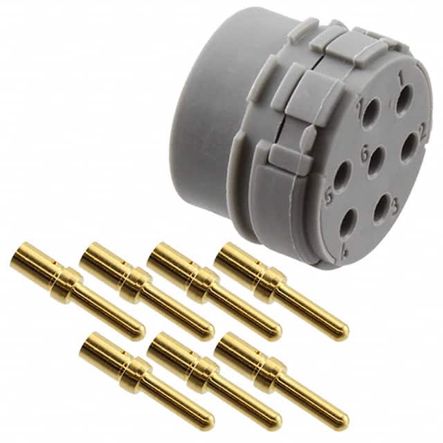 1594497 CONN MALE INSERT 7POS GOLD CRIMP