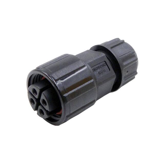 23004211-01 CONN PLUG FMALE 4POS SOLDER CUP