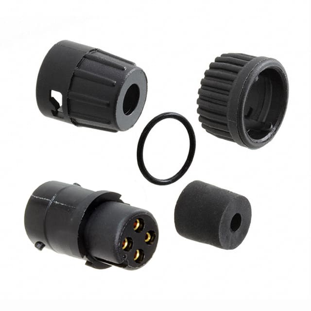 6382-4SG-315 CONN PLUG FMALE 4P GOLD SLDR CUP