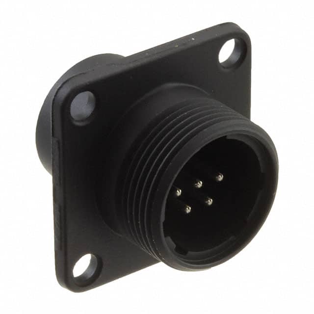 JR13WR-5P(72) CONN RCPT MALE 5P SILV SLDR CUP