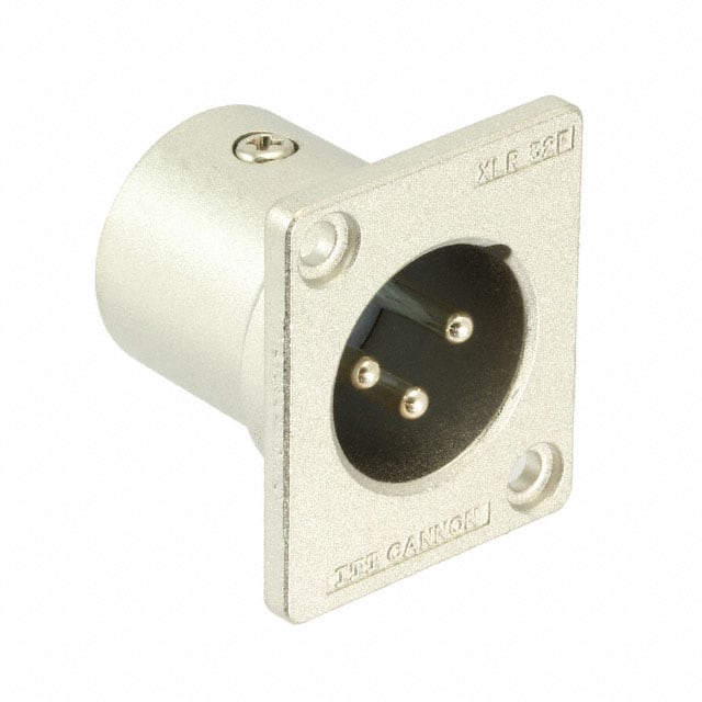 XLR332F77 CONN RCPT MALE XLR 3P SOLDER CUP