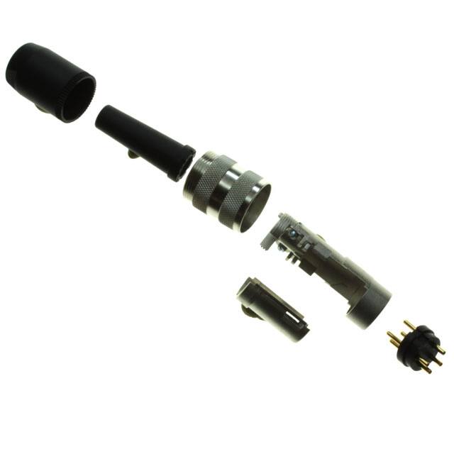 T3300018U CONN PLUG MALE 4P GOLD SLDR CUP