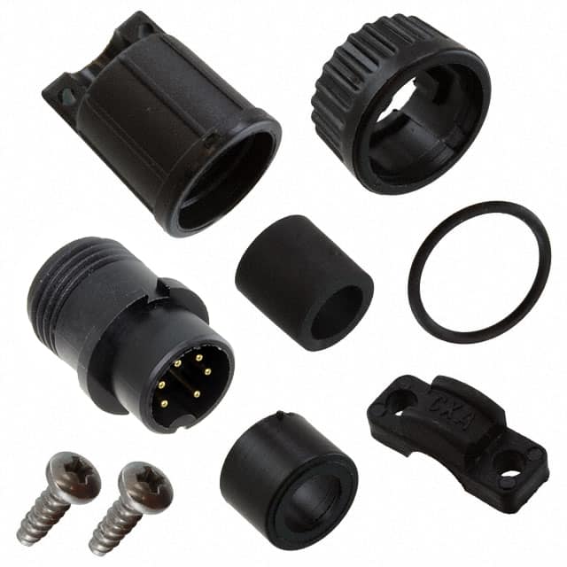 3282-6PG-528 CONN PLUG MALE 6P GOLD SLDR CUP