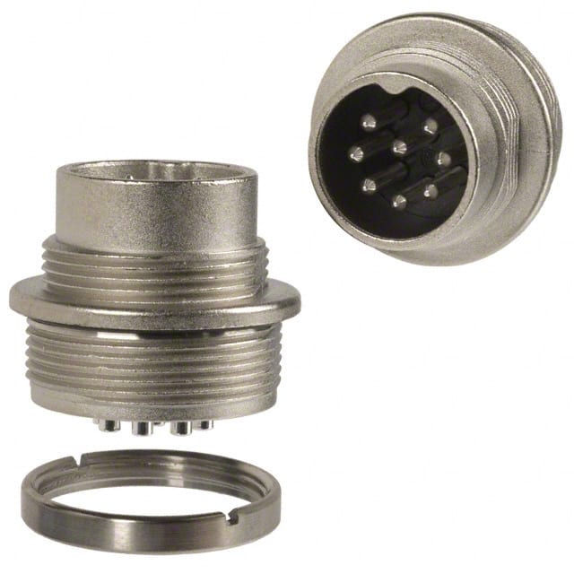 C09131W0081002U CONN RCPT MALE 8POS SILVER SLDR